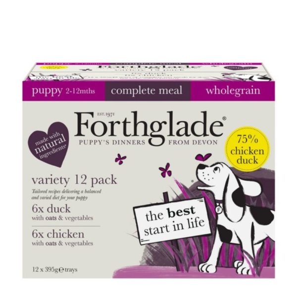 Forthglade Puppy Wholegrain Variety Pack Trays 12x395g