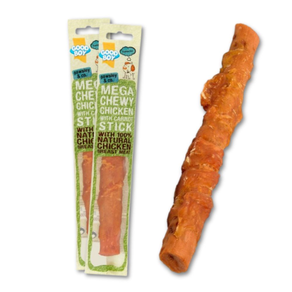 Good Boy Mega Chewy Chicken with Carrot Stick 100g