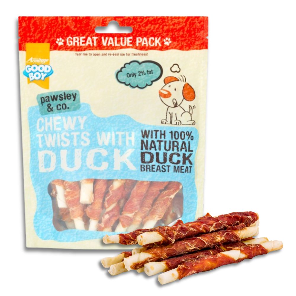 Good Boy Chewy Twists with Duck VALUE PACK 320g