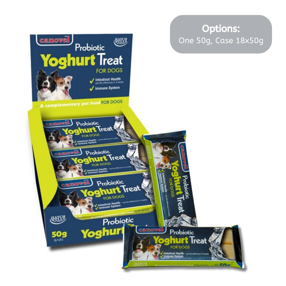 Canovel Probiotic Yoghurt Treat Bar 50g