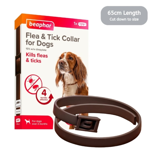 Beaphar Flea & Tick Dog Collar 65cm