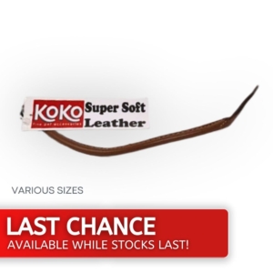 KOKO Rolled Leather Collar Brown Last Chance