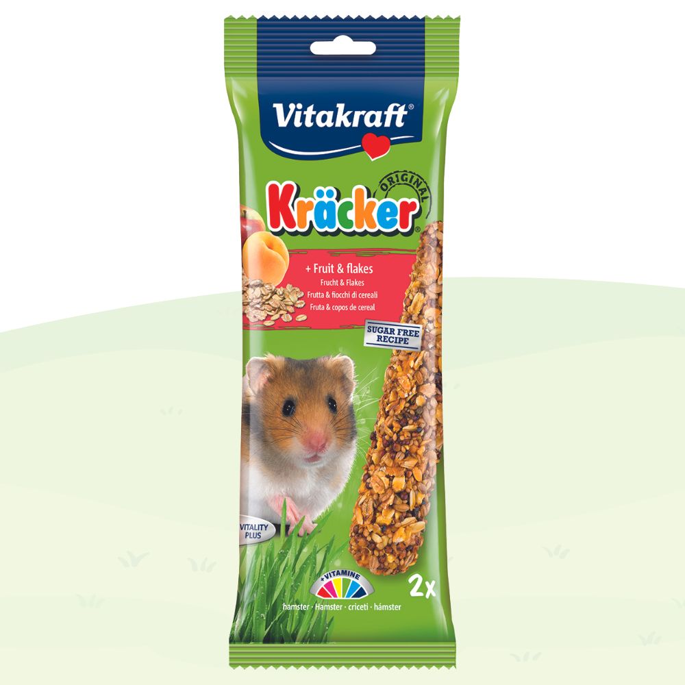 Vitakraft Kracker Sticks Hamster Treats Fruit & Flakes 2pc