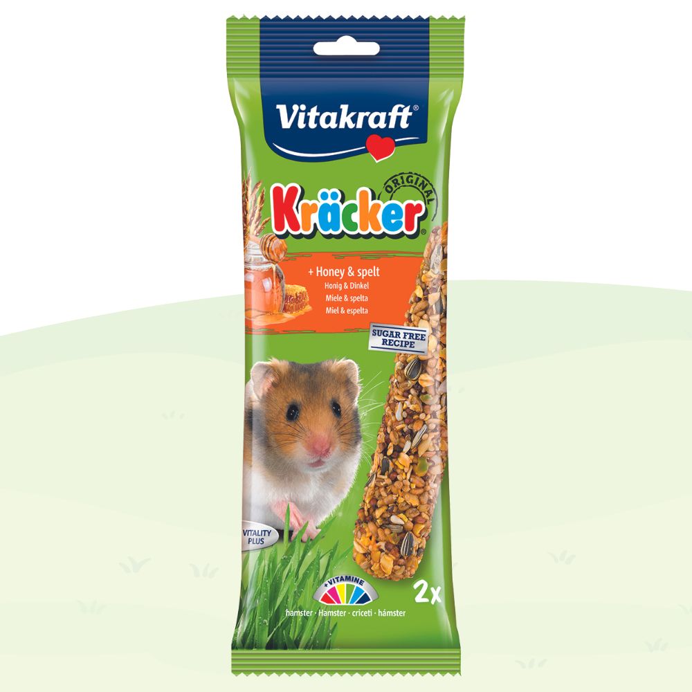 Vitakraft Kracker Sticks Hamster Treats Honey & Spelt 2pc