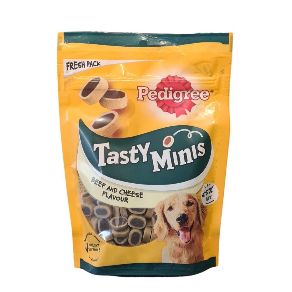 Pedigree Tasty Minis with Beef & Cheese 140g