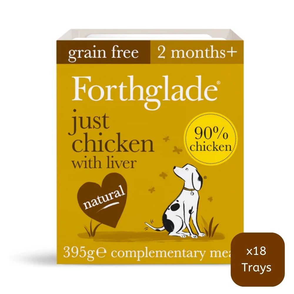 Forthglade Just Chicken with Liver Wet Trays 18x395g