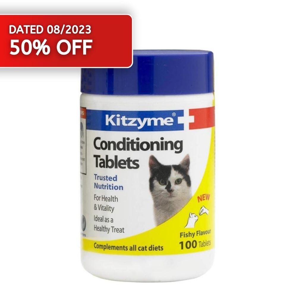 Kitzyme Cat Conditioning Tablets 100pcs [BB 08-2023]
