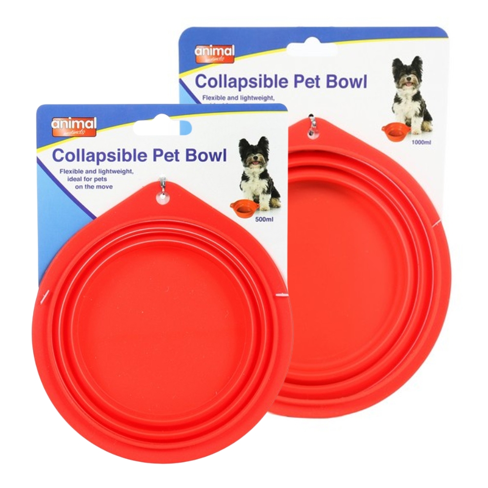 Animal Instincts Collapsible Travel Bowl