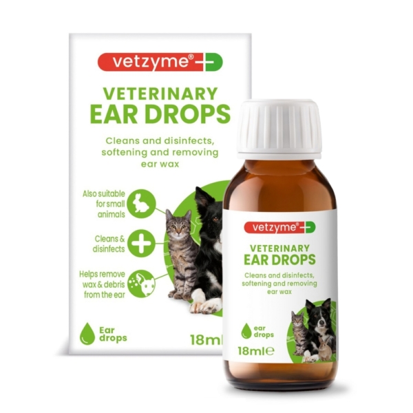 Vetzyme Veterinary Ear Drops 18ml