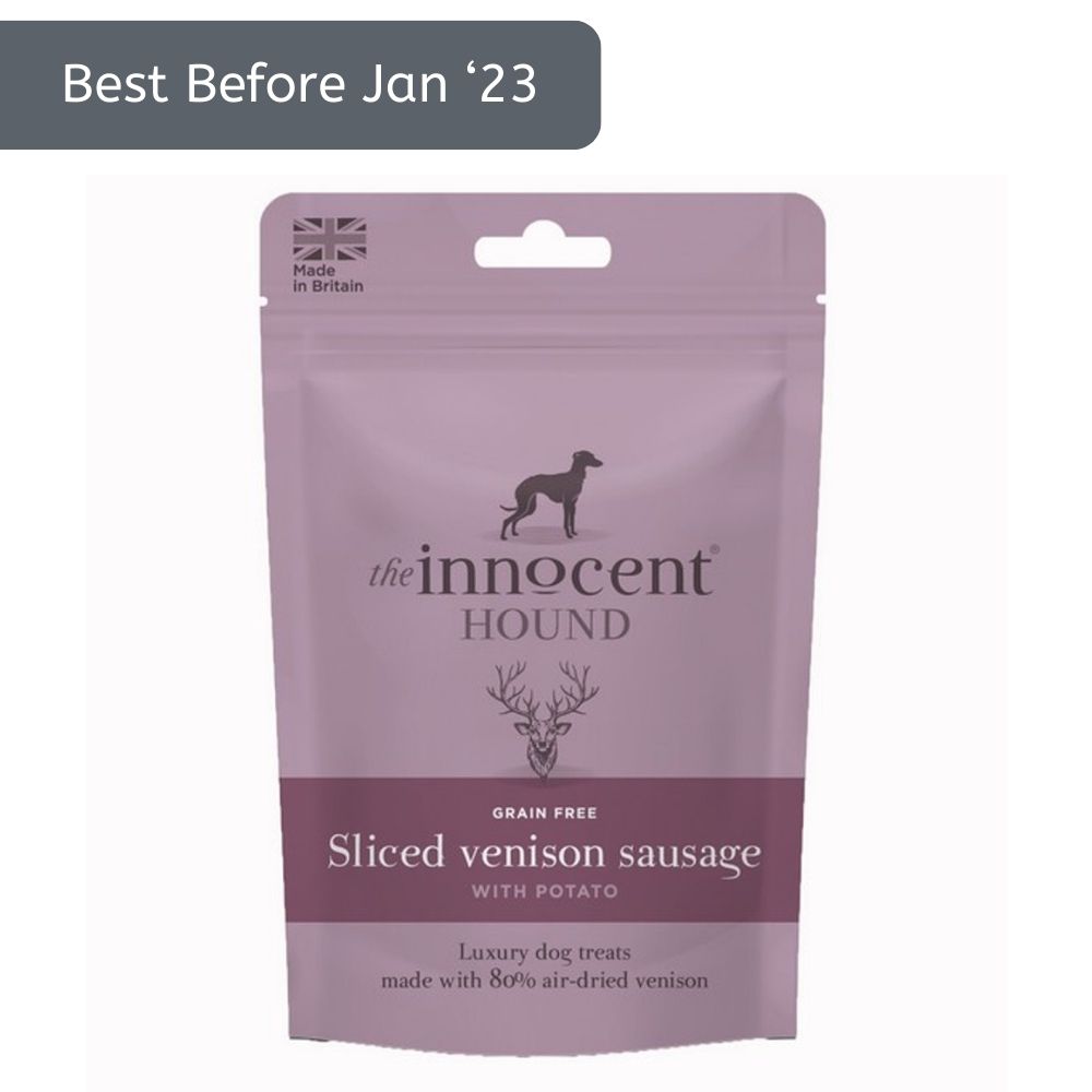 The Innocent Hound Sliced Venison Sausage 70g [BB 01-23]
