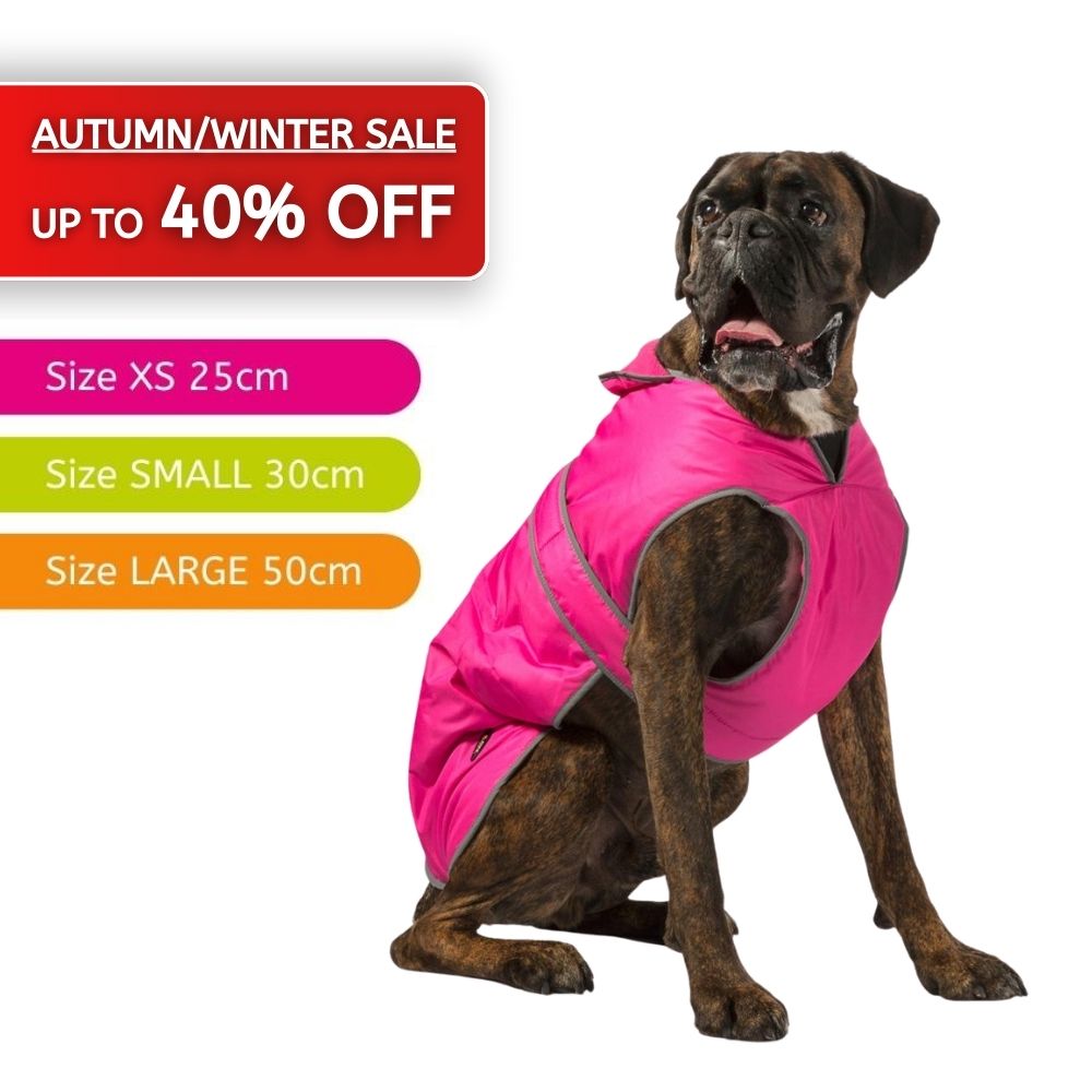 ANCOL Stormguard Pink Dog Coat Autumn/Winter Sale