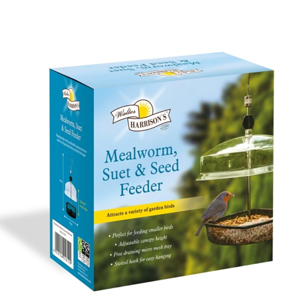 Walter Harrisons Hanging Multi Feeder [Suet/Mealworms/Seed]