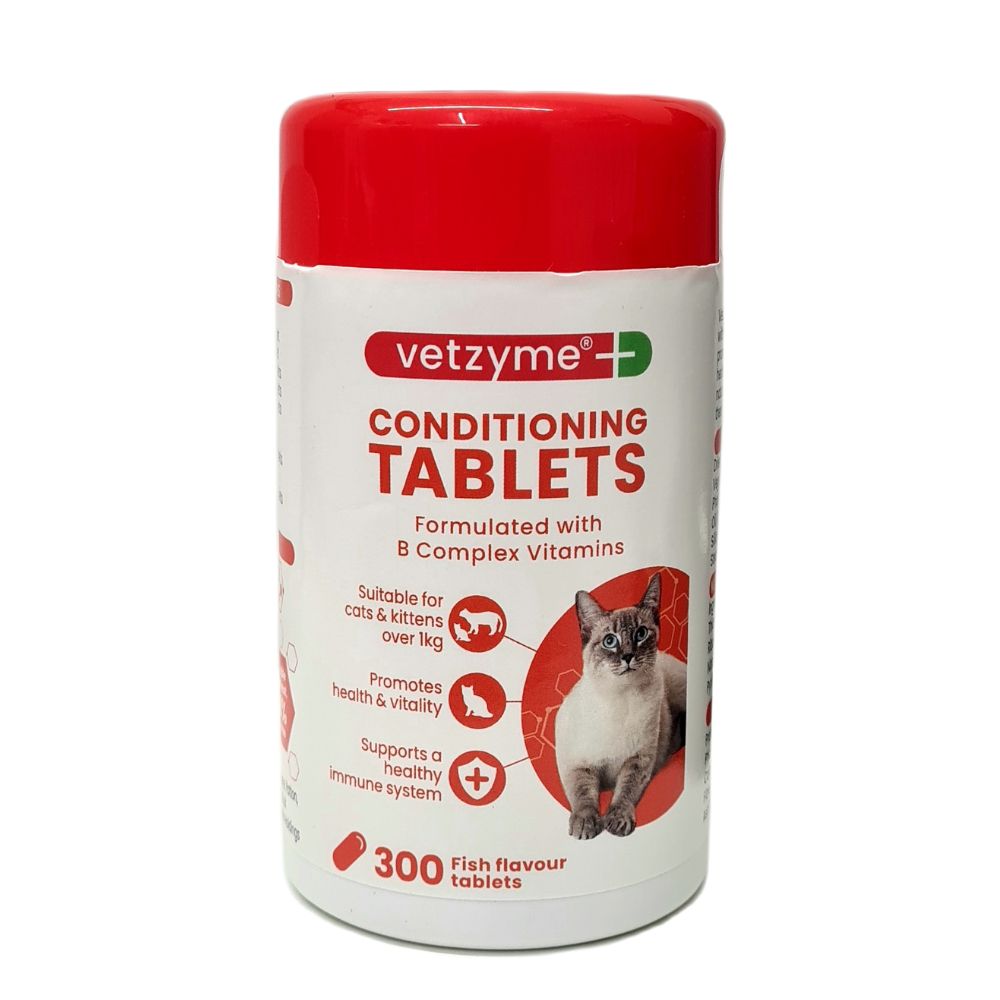 Vetzyme Cat Conditioning Tablets 300pk