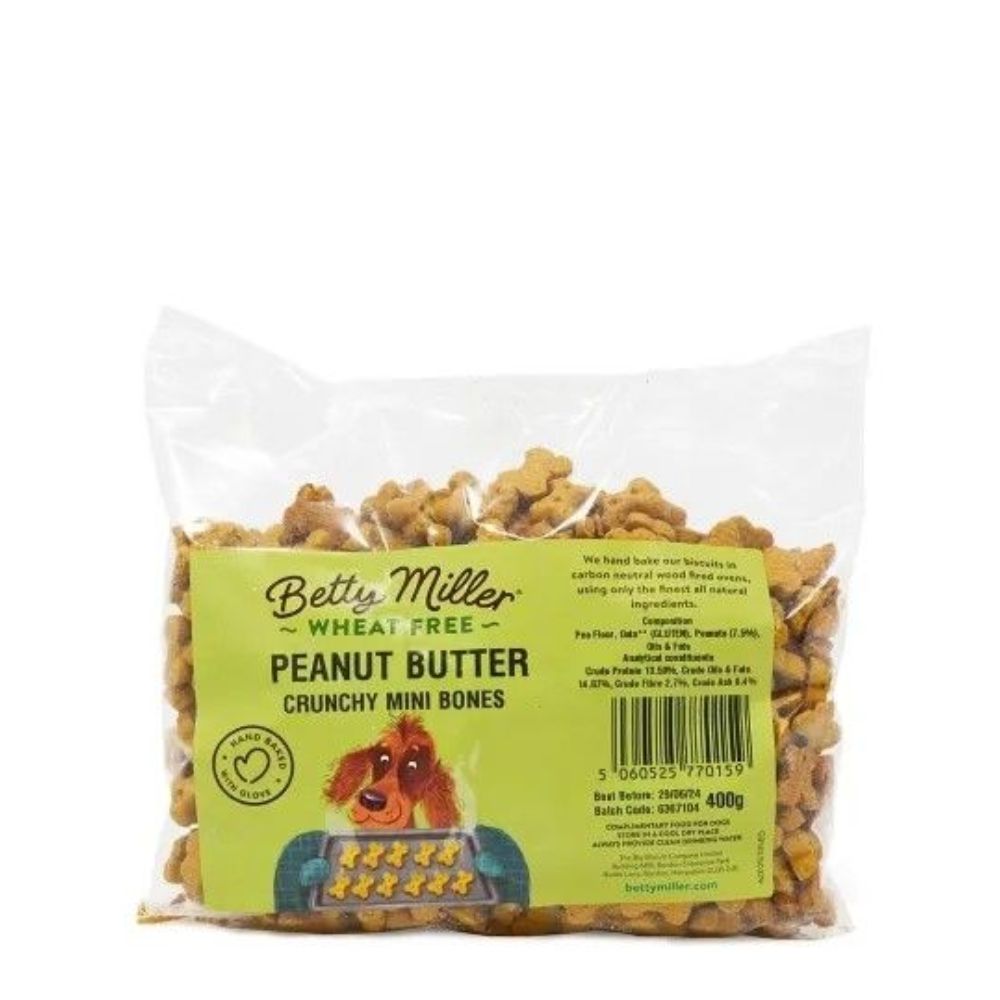 Betty Miller Peanut Butter Mini Bones 400g