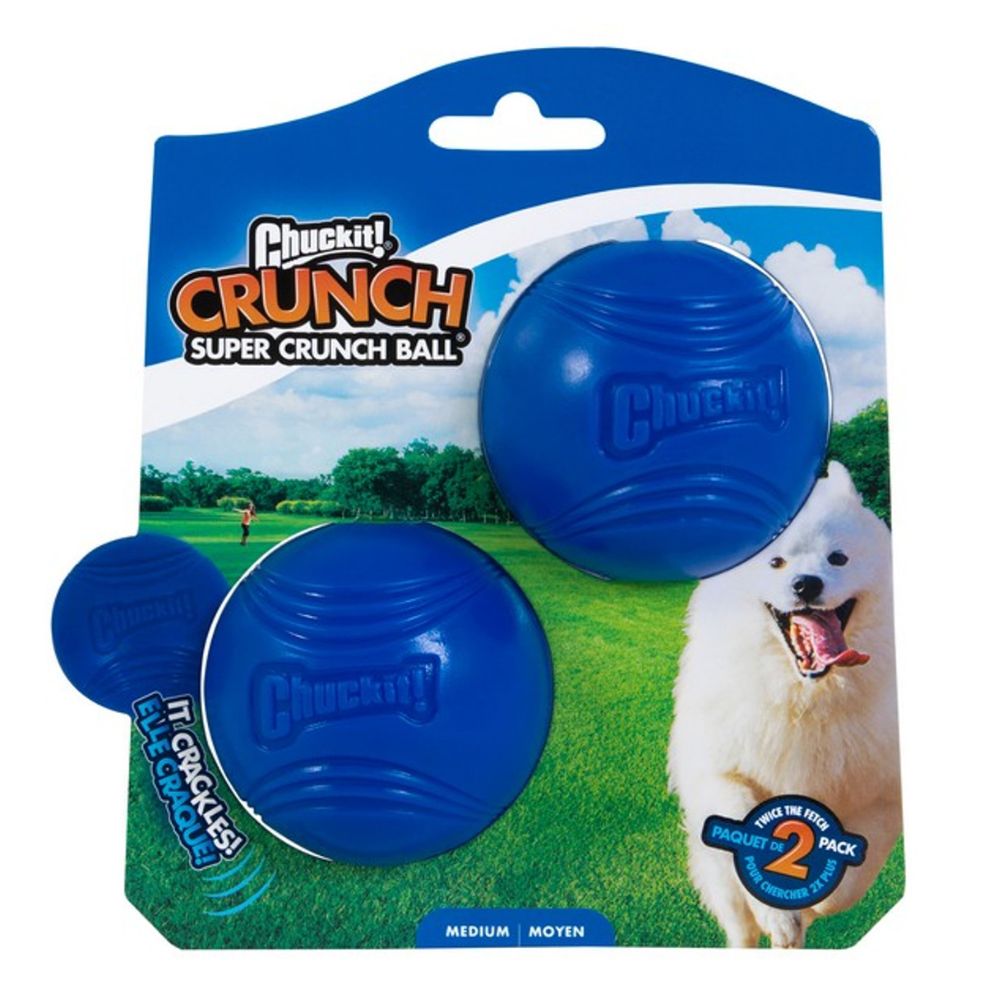Chuckit Super Crunch Balls Medium 2pk