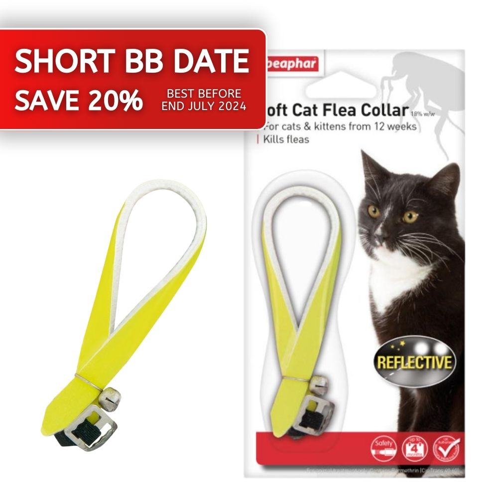 Beaphar Reflective Cat Flea Collar 30cm [Short Date 07-2024]