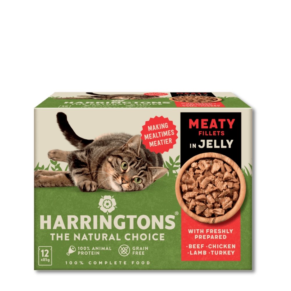 HARRINGTONS Cat Pouches Meaty Selection in Jelly 12x85g