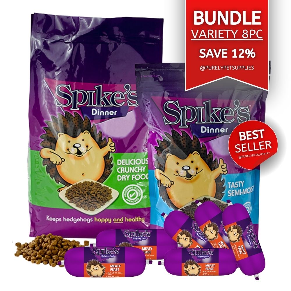 BUNDLE Spike's Hedgehog Food Variety Pack 8pc