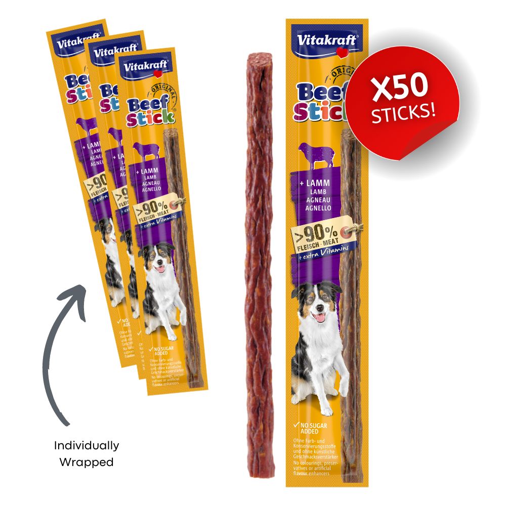 CASE Vitakraft Beefsticks with Lamb 50x 12g