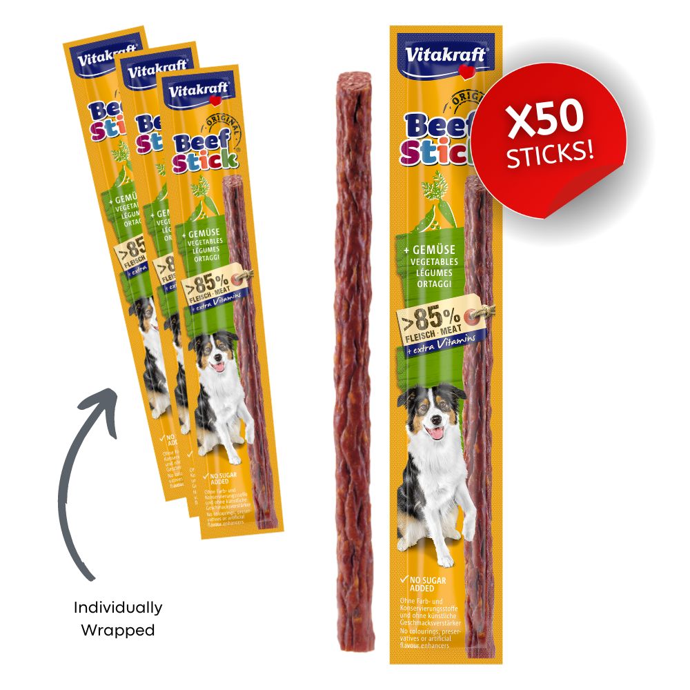CASE Vitakraft Beefsticks with Vegetables 50x 12g