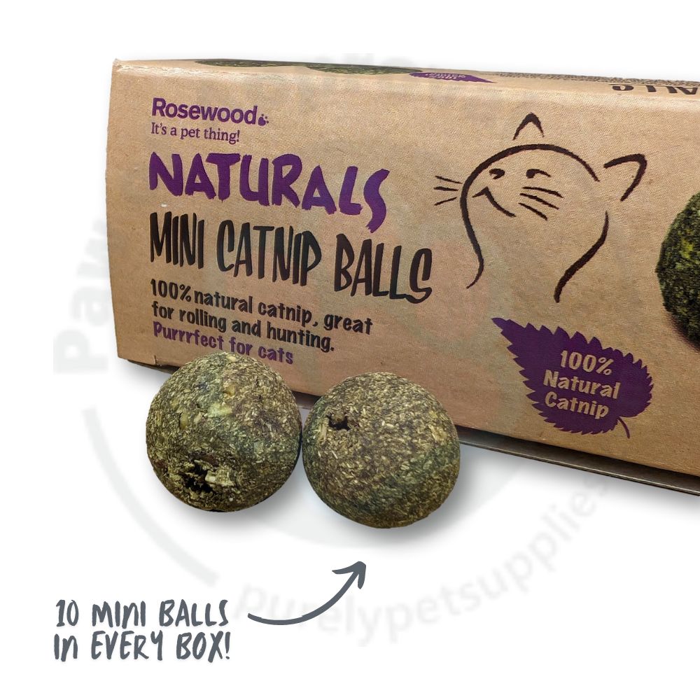 Rosewood Naturals Mini Catnip Balls 10pk